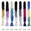 Ombre cor Xpression Trança de Cabelo 62 polegadas 165g pacote sintético Kanekalon Cabelo Crochet Tranças Ultra jumbo Trança extensões de cabelo 7629350