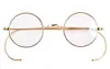 Grossist-agstum 42mm runda vintage antikviteter glasögon glasögon ram män kvinnor pbildning glasögon ram rx