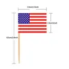 100pcs UK Toothpick Flag American Toothpicks Flag Cupcake Toppers Baking Cake Decor Drink Beer Stick Party Decoration Supplies DH1214