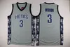 College Georgetown Blue Hoyas Grå Sportkläder Allen Iverson Jersey Universiens Uniforms Carmelo Anthony Dikembe Mutombo Jerseys sys