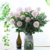 Decorative Flowers & Wreaths Fake Plant Artificial Floral Rose Leaf Foliage Home Wedding Decoration1