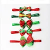 Kerstmis Dog Cat Bow Bights Xmas Huisdieren Gift Huisdieren Kraag Holiday Bruiloft Decoratie Hond Grooming Accessoires