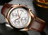 Relogio Masculino 2018 New Crrju Sport Chronograph Mens Watch Top Brand Luxury Leather Водонепроницаемые даты Quartz Watch Man Clock286u