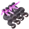 4PCS / Parti 6A Peruvian Virgin Hair Body Wave 100% Peruvian Human Hair Weave Buntar Naturfärg Peruansk kroppsvåg Obehandlat Human Hair