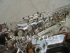 Nuevo Júpiter JAS-567GL Alto Eb Tune Saxofón E-Flat Instrumentos musicales Latón Plateado Superficie Saxofón profesional con estuche Boquilla