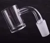 25mm XL Smoke Flat Top Quartz Banger Nail 5mm Tjock Botten 10mm 14mm 18mm Led 45/90 grader För Glas Bongs