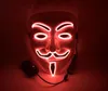 T3I5261 Cadılar Bayramı maskesi parti maskeli dans dekore maskeleri maske Glow LED Vendetta maskeler 10 renk V