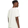 21ss Erkekler Moda T Gömlek Kısa Kollu T-Shirt Crewneck Yaka Logosu Kırmızı ve Beyaz Yaz Tee'de Basılmış