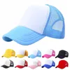 Modejusterbara solhattar sm￥barn barn baseball hatt snapback cap mesh caps lastbil hatt 100% polyesterhattar