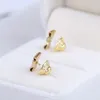 Fashion- charm drop earring with crystal knot diamond 1cm for women wedding jewelry gift Free shipping PS6744