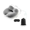 Hot High Quality Universal Car Soft Inflatable Travel Pillow New Portable Neck Rest U-Shaped Neck Rest Air Cushion Wholesale