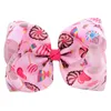 6pcslot 8039039 Big Butterfly Harply Donut Unicorn Print Print Grosgrain Ribbon Bow Alligator Clips Girls Accessori3691463