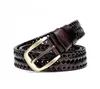 Mulinsen Belt Brand Pin Buckle Belts for Men Genuine Leather Braided Woven Belts Designer Belt Female Strap Sport Luxury