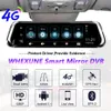 WHEXUNE 4G 10 "IPS Android 5.1 Samochód DVR Camera Adas Lustro Dash Cam Recorder Full HD Widok z tyłu Lusterko WIFI GPS Registrar