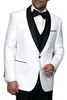 Mais novo Um Botão Groomsmen Xaile Lapela Do Noivo Smoking Do Casamento Dos Homens Ternos de Casamento / Prom / Jantar Melhor Homem Blazer (Jacket + Gravata + Colete + Calças) 632