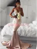 Sexy Correias Africanas Sereia Vestidos De Prom Applique Barato Blush Formal Longo Partido Desgaste Negro Menina Vestidos De Noite Vestuário Vestido Robe de Soiree