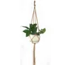 Corde de chanvre nouveau Pot de suspension tressé plante verte Pot de fleur suspendu corde panier tissage à la main XB1