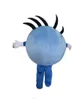 2018 Hög QualityVentilation Blue Ball Mascot CosuTMe med stora ögon för vuxen att bära