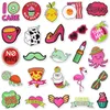 50pcs Waterproof Car Sticker Ins Cute Literary DIY Decal Stickers for Motorcycle Trolley Case Skateboard Tablet Laptop