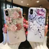 Vintage Flower Silicon Telefoon Case voor iPhone 7 8 Plus Rose Floral Leaves Cases voor iPhone X 8 7 6 6 S Plus 5 5 S SE Soft TPU Cover