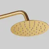 Senducs Space Aluminiowy zestaw prysznicowy dla mody Złoty system Shwoer Rain Top Prysznica kran Qualtiy złota łazienka mycie SE9758253