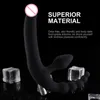 Dildo vibrator voor vrouwen G-spot stimulatie dubbele drievoudige penetratie vibrerende anale kralen buttplug voor lesbische koppels U104 Y1919752677