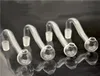 Le moins cher Nouveau Pyrex verre épais brûleur à mazout tuyaux en verre 10mm 14mm 18mm mâle femelle barboteur brûleur à mazout pour barboteur conduites d'eau bong