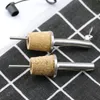 Edelstahl Kork Stopper Weinstopper Ausgleichen Flaschenleitungsdüse Rotwein Ausgieß Bar Küche Tools3962670