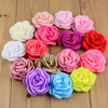 장식용 꽃 화환 40pcs/lot 7cm Chiffon Flower 직물 헤드 밴드 DIY 헤어 액세서리 LSFB0281