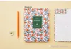 Nuovo arrivo carino pelle PU floreale fiore programma libro diario settimanale pianificatore notebook scuola forniture per ufficio cancelleria Kawaii