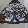 Tiffany Glass Shade Vintage Lampa LED lampa ścienna barokowa europejska sypialnia sypialnia Ściana światła światła kwiaty Wzór aplikacji Murale 235k