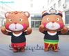 Walking Inflatable Bear Costume 2m Wearable Cartoon Animal Mascot Blow Up Brown Bear Suit For Advertising Show