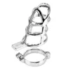 dispositivo de castidad masculina / jaula del martillo de acero Castidad con 3 tamaños anillo del candado pareja Sexo Juguetes y juegos Prevenir Eritation fiesta privada