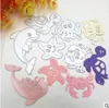 Metalen snijden sterft Marine Dolphin Octopus Crab Achtergrond Frame DIY Scrapbooking Die Cuts Groet Card Decor Embossing Folder Cut