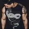 Nieuwe Designer Snake Gedrukt Vest voor Mannetjes Zomer Heren Gym Tank Top Hoge Kwaliteit Kleding Top met Plus Size