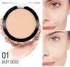 Face Foundation Powder Matte Make-up Gedrukt doorschijnend natuurlijk Make-up Langdurige Oil-Control Compact Cosmetic