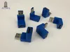 300pcs/lot Right Angle USB 3.0 Type A male/Female to Female blue Angle cross type Adapter Coupler Gender Changer Connector fast speed