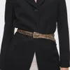 Ceinture torsadée en métal pour femme, haute qualité, nouvelle mode tendance de luxe de styliste, broche en métal, couleur or