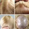 유럽 ​​처녀 인간 머리카락 얇은 피부 toupee 8x10 pu 남성 단위 빠른 익스프레스 분만