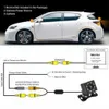 New HD Night Vision Car Care Camera Rearview Resear Carame CCD CCD 8 LED Auto Backup Monitor Universal4964849