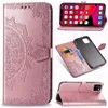 Impronta Fiore Portafoglio Custodia in pelle con copertina in pizzo per iPhone 11 pro max XR XS MAX 6 7 8 PLUS Samsung S10 PLUS S10e NOTE10 PLUS S9 NOTE9