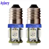 Ayjery Hurtownie 500 sztuk śruba E10 5 SMD Żarówka LED 12V Car Care Lights Reading Lights White Blue Red Yellow Car Styling