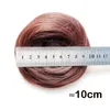 Coque de cabelo natural 30g, coque de rosquinha sintética popular, coque lateral alto, updos mais modernos para cabelos de comprimento médio 2651802