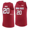 Greg Oden #20 Basketball Jerseys Fred Taylor #27 Gary Bradds #35 Osu Ohio State Buckeyes College Retro Men's Ed Custom Any Name