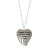 9pcs Sometimes I Whisper I Miss You, and Believe That You Can Still Hear Me Elegant Sanctity Angel Wing Necklace T-67