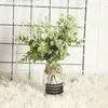 10 pçs / lote Plantas Artificiais Folha De Eucalipto De Látex De Plástico MiZi Faux Flower Acessórios de Decoração Para Casa Arranjo de Flores Falsas Eucalipto