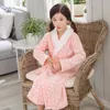 New Winter Warm Bathrobe For Children Lengthened Flannel Robes 514 Years Girls And Boys Striped Sleepwear Cotton Kids Bathrobe J13852789
