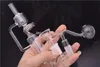 Neu eingetroffen Spiral-Rückstau-Glasbongs Dab-Ölbohrinsel 14 mm Mini-Recycler-Perkolator-Wasserpfeifen Glaswasserpfeifen mit zwei Schüsseln