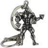 Fitness Muscle Manlig tyngdlyftande hantel Metal Anpassad nyckelkedja Fashion Sports Fitness Series Key Chain