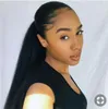 Brazilianrmey Bone Straigt Human Ponytail 120G Full Ponytail Virgin Hair Extension